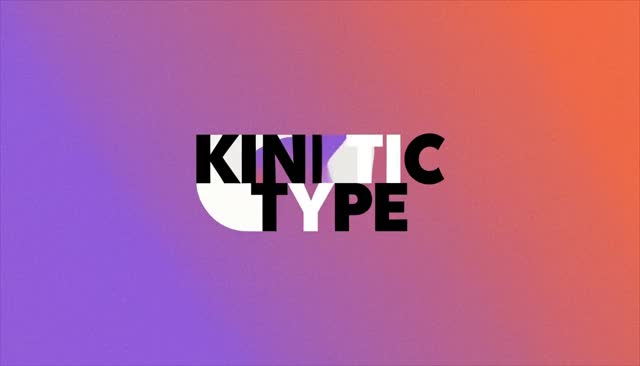 20 KINETIC TYPE: tipografia cinética