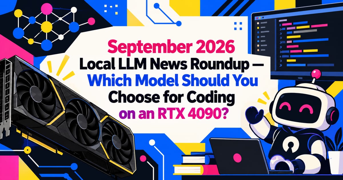 Resumo das notícias de LLMs locais de setembro de 2026 — o que escolher para programar com uma RTX 4090?