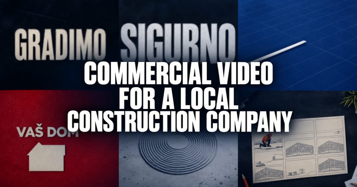 Vídeos publicitários com o conceito de uma construtora local
