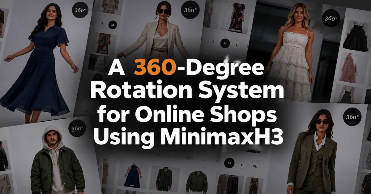 Sistema de rotação em 360° para lojas online com MinimaxH3